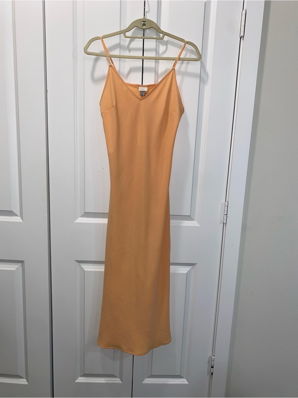 a new day Peach Slip Midi Dress
